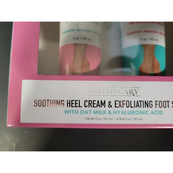 NIB Spathecary 3 oz Soothing Heel Cream and 3 Oz Foot Scrub Duo Gift Set - Picture 4 of 5